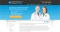 Desktop Screenshot of malpracticeinsuranceshopper.com